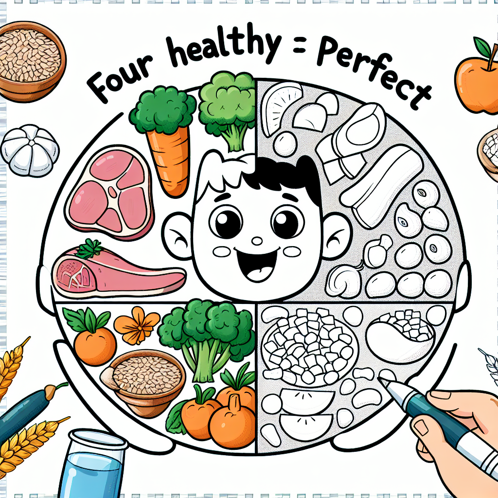 Sketsa Mewarnai Gambar Makanan 4 Sehat 5 Sempurna Kartun untuk Anak